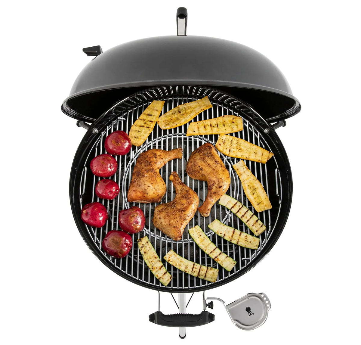 NEW for 2026 Ocean Blue Weber Mastertouch C-5755 Charcoal Kettle Barbecue