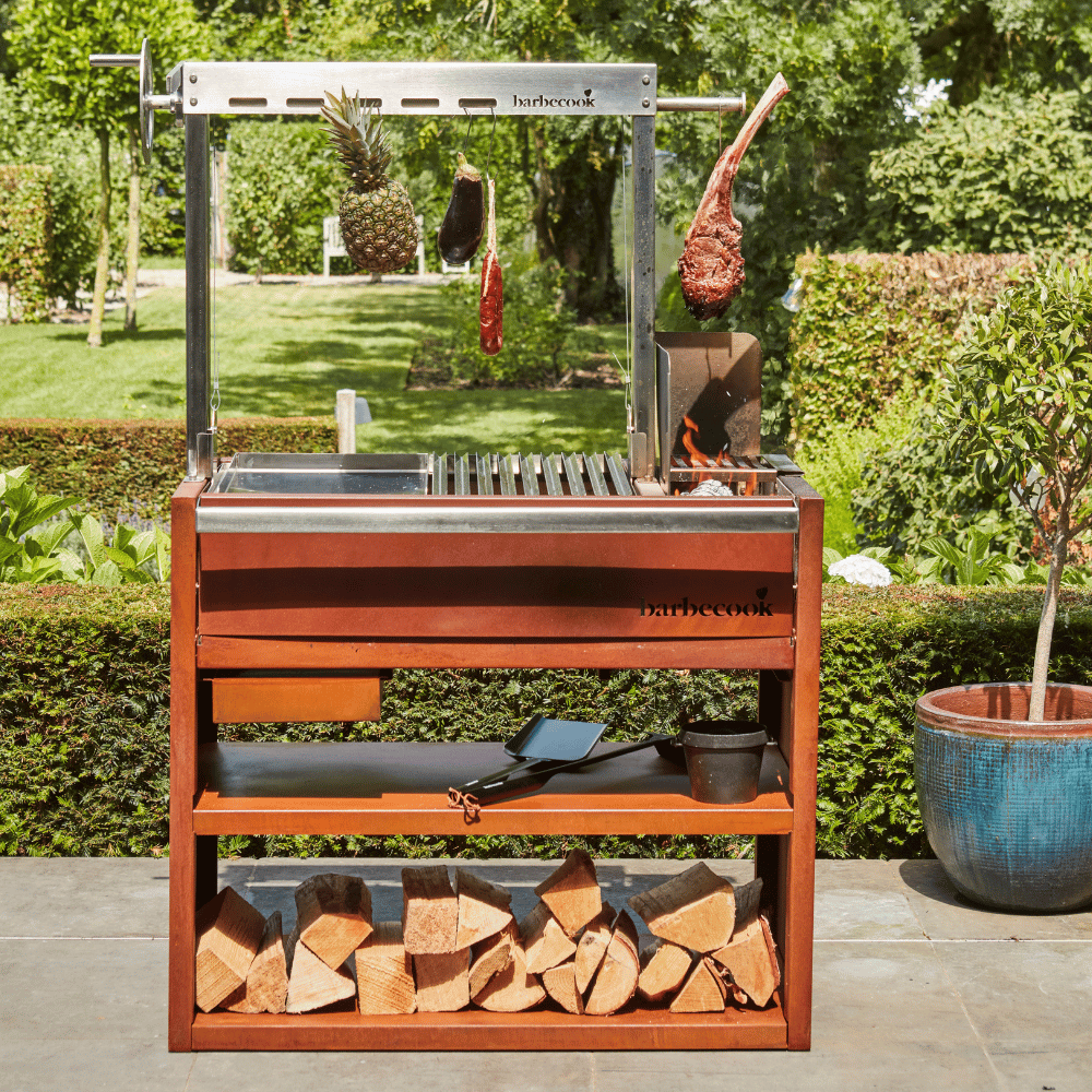 Barbecook Pedro asado-barbecue in corten and stainless steel